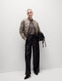 Satin Quilted Relaxed Bomber Jacket